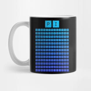 Pi Chart (Blue) Mug